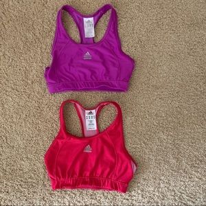A set of Adidas ClimaCool Sports Bras